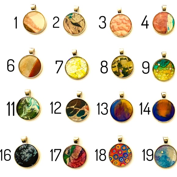 Jewelry - Necklace charm/pendant.  Nature/earth images